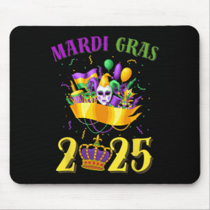 Happy Mardi Gras 2025 Tee Carnival Mardi Gras 2025 Mouse Mat