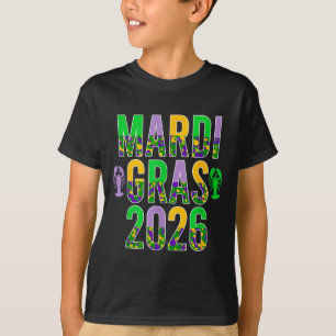 Happy mardi gras 2026 camouflage camo crawfish men T-Shirt