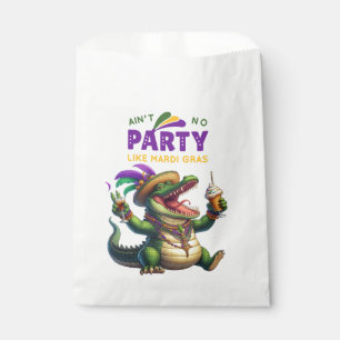 Happy Mardi Gras Alligator Favour Bags