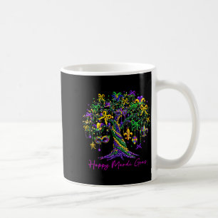 Happy Mardi Gras Bead Tree Carnival Women Men Kid  Coffee Mug