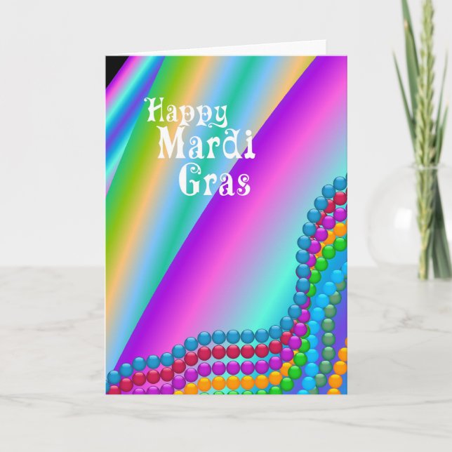 Happy Mardi Gras Card (Front)