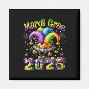 Happy Mardi Gras Carnival 2025 Mardi Gras Jester O Magnet