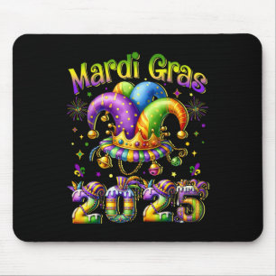 Happy Mardi Gras Carnival 2025 Mardi Gras Jester O Mouse Mat