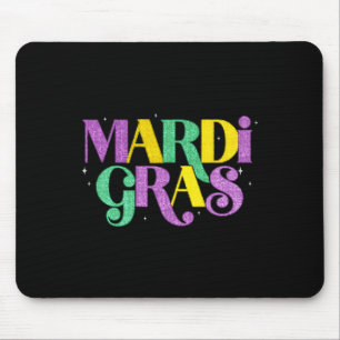 Happy Mardi Gras Carnival Fat Tuesday Fleur De Lis Mouse Mat