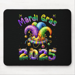 Happy Mardi Gras Carnival Mardi Gras 2025 Jester O Mouse Mat
