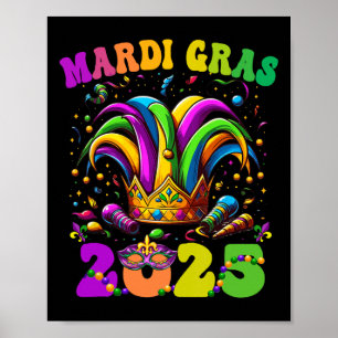 Happy Mardi Gras Carnival Mardi Gras 2025 Jester O Poster