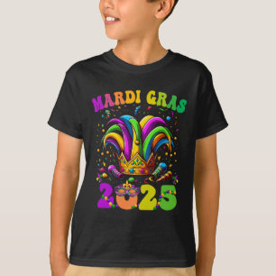 Happy Mardi Gras Carnival Mardi Gras 2025 Jester O T-Shirt
