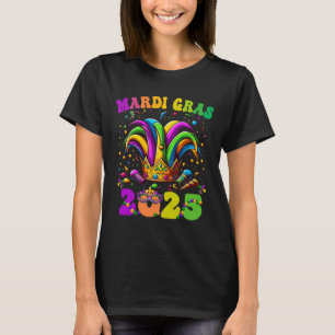 Happy Mardi Gras Carnival Mardi Gras 2025 Jester O T-Shirt