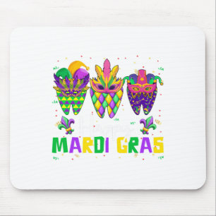 Happy Mardi Gras Dental Squad Dentist Teeth Carniv Mouse Mat