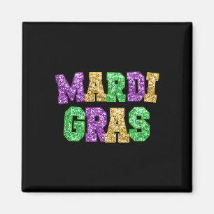 Happy Mardi Gras Fat Tuesday Carnival Festival Par Magnet