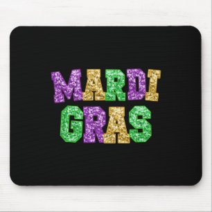 Happy Mardi Gras Fat Tuesday Carnival Festival Par Mouse Mat