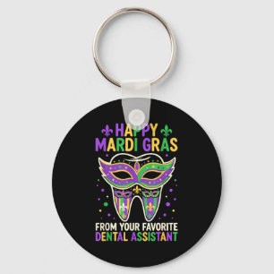 Happy Mardi Gras From Your Favorite Dental Istant  Key Ring