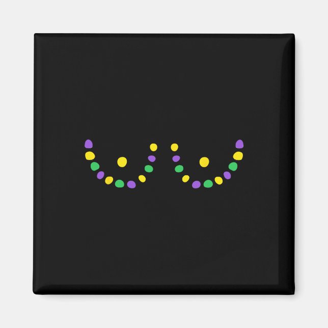 Happy Mardi Gras Funny  Magnet (Front)