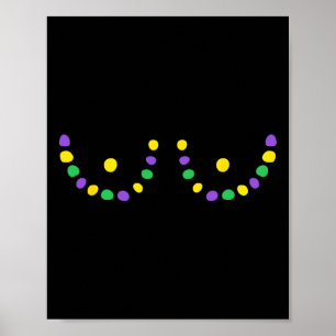 Happy Mardi Gras Funny Poster