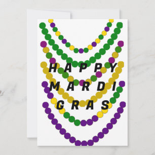 Happy Mardi Gras Holiday Card