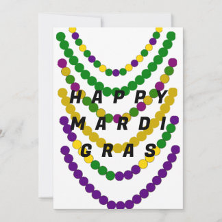Happy Mardi Gras Holiday Card
