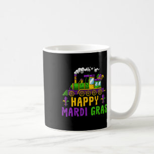 Happy Mardi Gras Jester Train Carnival Parade Part Coffee Mug