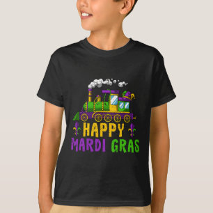 Happy Mardi Gras Jester Train Carnival Parade Part T-Shirt