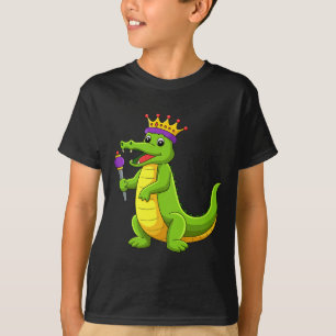 Happy Mardi Gras King Crocodile Funny Mardi Gras K T-Shirt