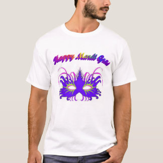 Happy Mardi Gras Mask T-Shirt