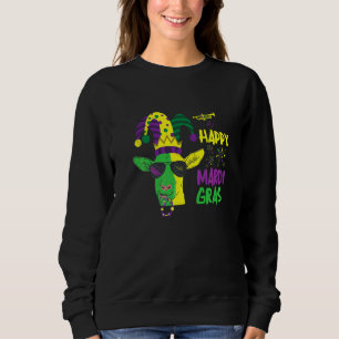 Happy Mardi Gras Party Goat Costume Carnival Holid Sweatshirt