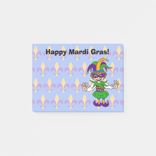 Happy Mardi Gras! Post-it Notes (Front)