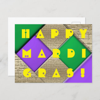 Happy Mardi Gras Postcard
