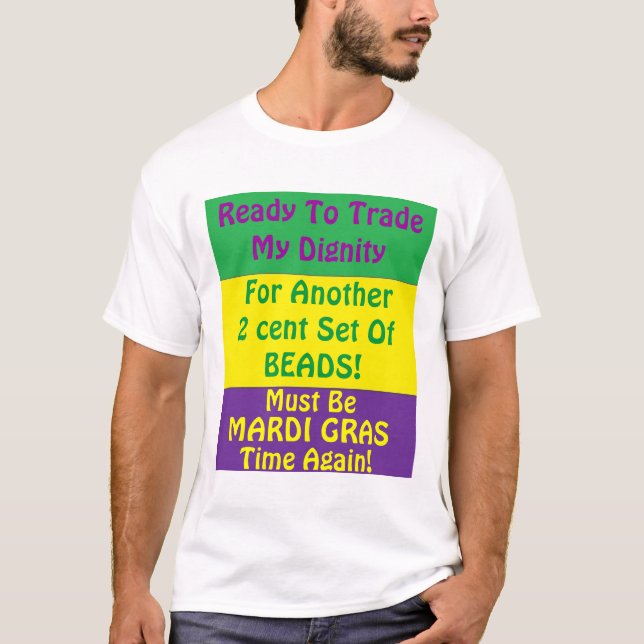 HAPPY MARDI GRAS T-Shirt (Front)