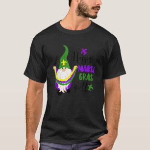 Happy Mardi Gras Yall  Gnome Mardi Gras 2023 Beads T-Shirt