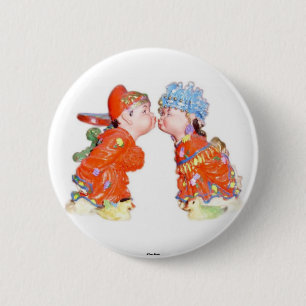Happy Married Couple Button