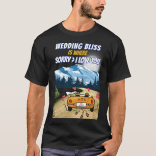 Happy Married Life Men Black T-Shirt