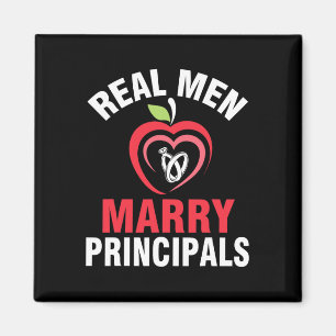 Happy Married Wedding Bride Groom Real Men Marry P Magnet