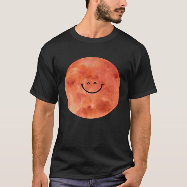 Happy Mars Planet  Cute  Astronomy T-Shirt (Front)