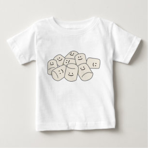 Happy Marshmallow buddies sticky puff sweet friend Baby T-Shirt