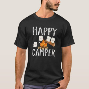 Happy Marshmallow Camper Cute For Kids Women Men T-Shirt