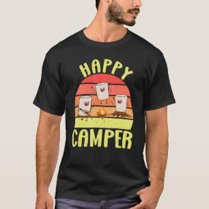 Happy Marshmallow Camper Cute For Kids Women Men T-Shirt