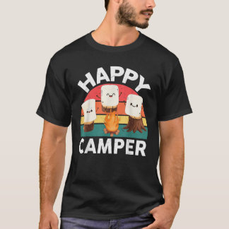 Happy Marshmallow Camper Kids Toddler Boy Cute Cam T-Shirt