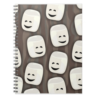 Happy Marshmallow Friends Pattern Notebook
