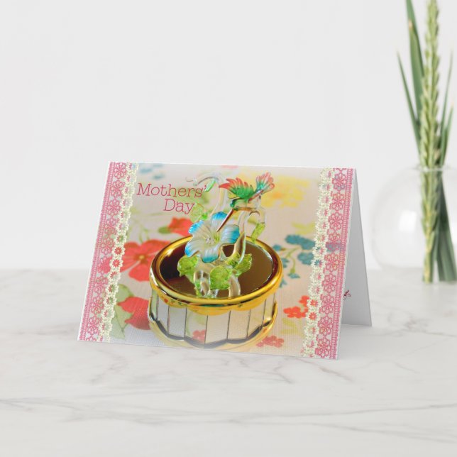 Happy Mather's Day Card with Hummingbird (Front)