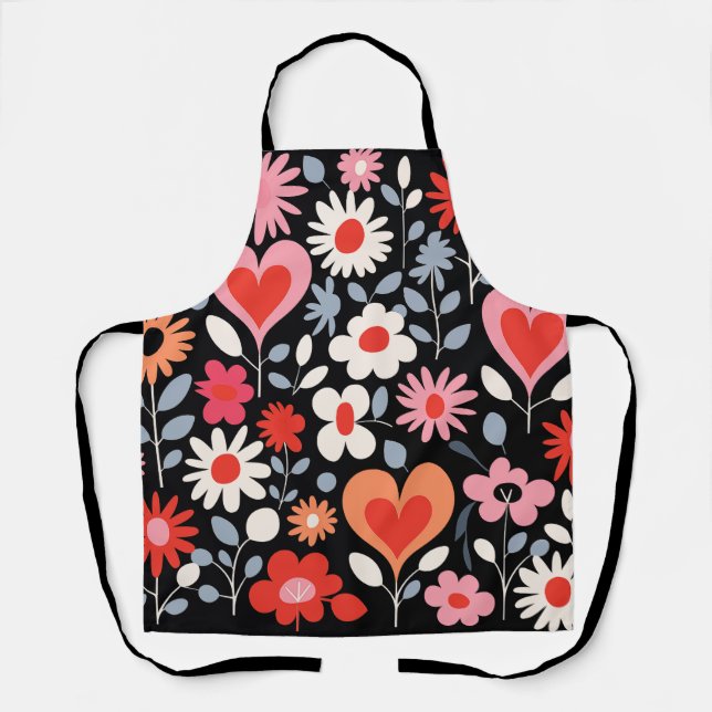 Happy MCM Flowers Apron (Front)
