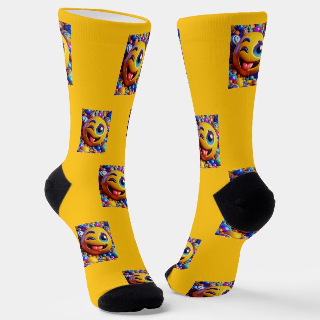 HAPPY ME HAPPY LIFE SOCKS (Angled)