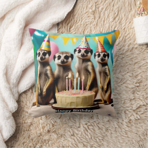 Happy Meerkat Birthday,  Cushion