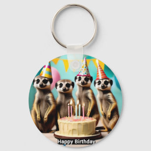 Happy Meerkat Birthday,  Key Ring