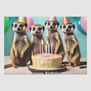 Happy Meerkat Birthday,  Tissue Paper
