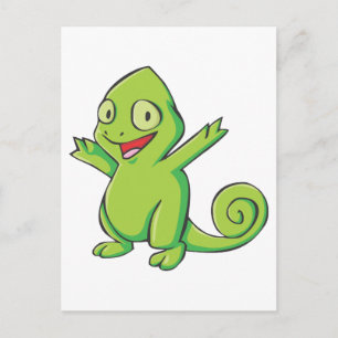 Happy Meller’s Chameleon Cartoon Postcard
