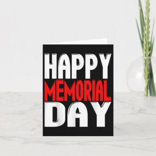 Happy Memorial Day American Patriotic Armed Card
