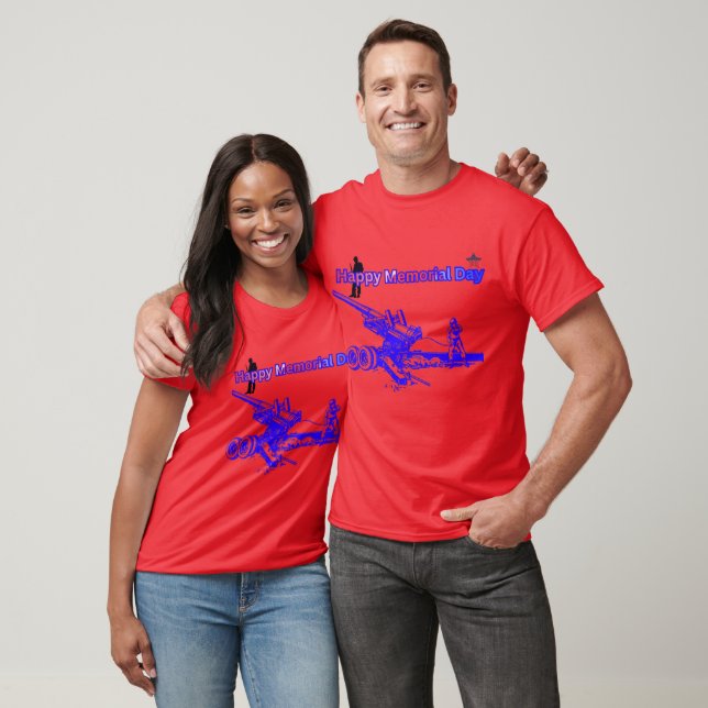 Happy memorial day bright red T-Shirt (Unisex)