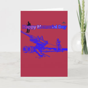Happy memorial day crimson  card