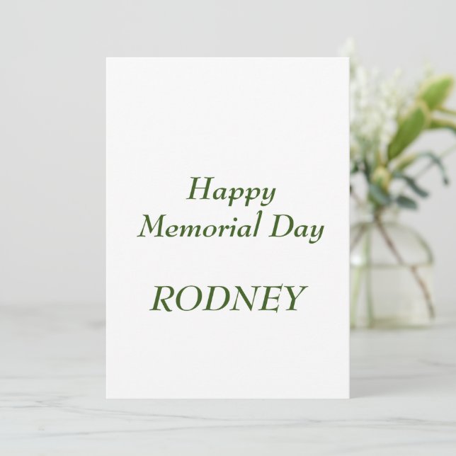 Happy Memorial day invitation (Standing Front)