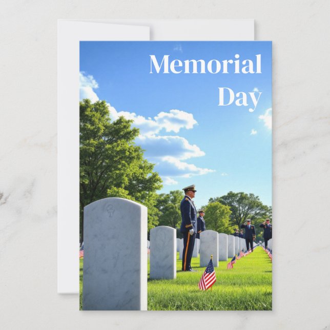 Happy Memorial Day  Invitation (Front)